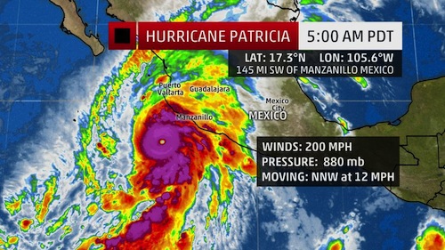 forecast picture of hurricane patricia