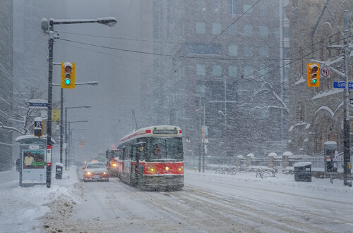 Winter Storm in Ontario, Canada