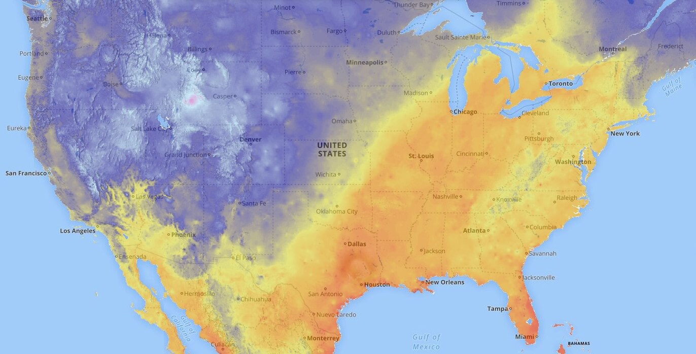 Envi Heater temperature change in New York